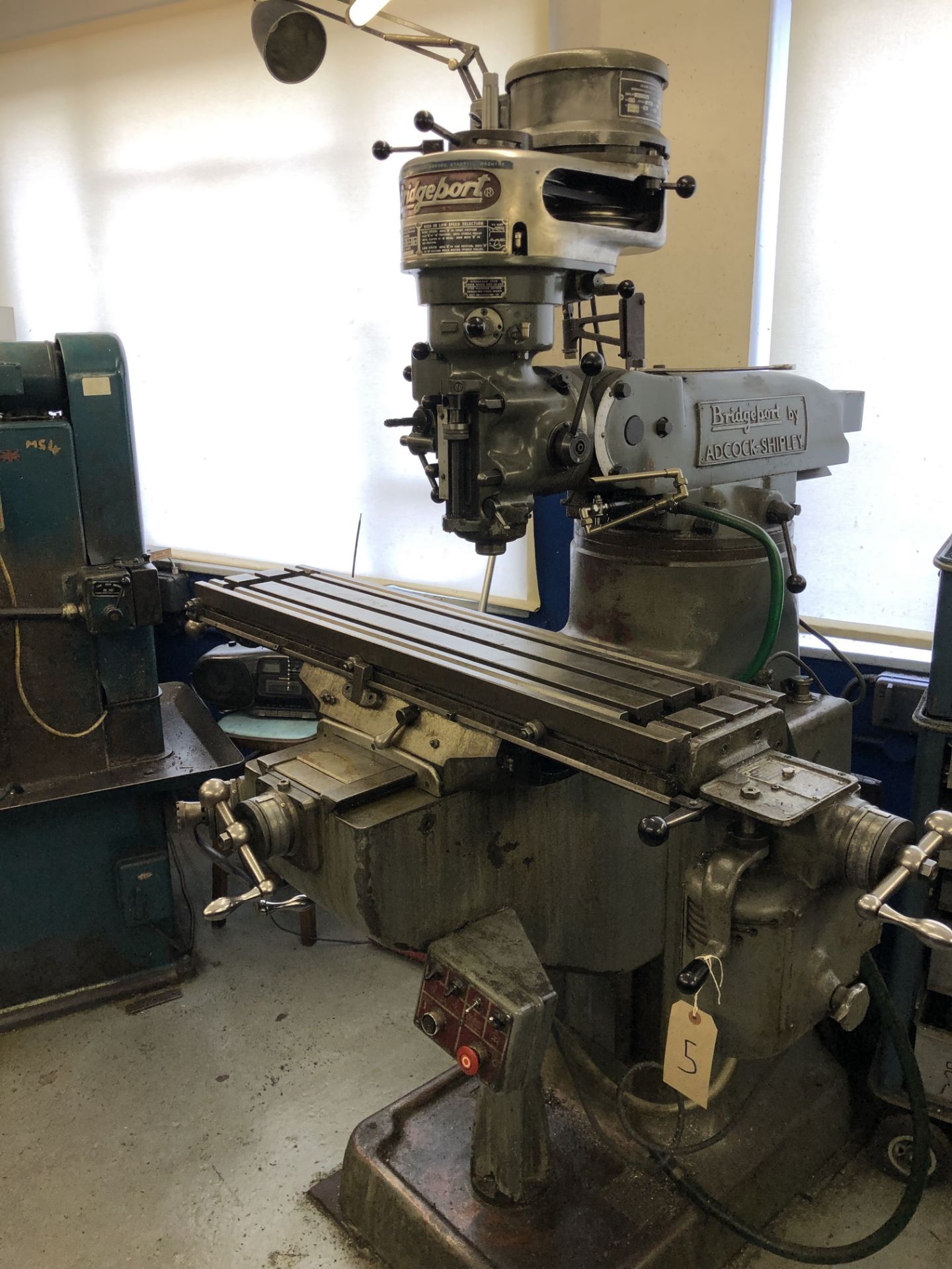 A&S BRIDGEPORT BRJ Turrett Mill with power feed, 42"x9" table (1971)