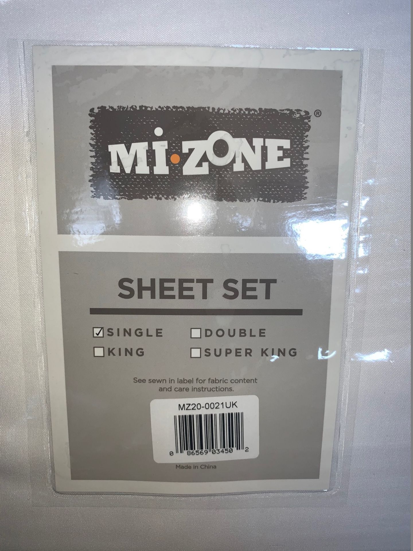 3 x Mi-Zone Single Sheet Sets White - Includes Fitted Sheet, Flat Sheet and Pillowcases - Product - Image 2 of 2