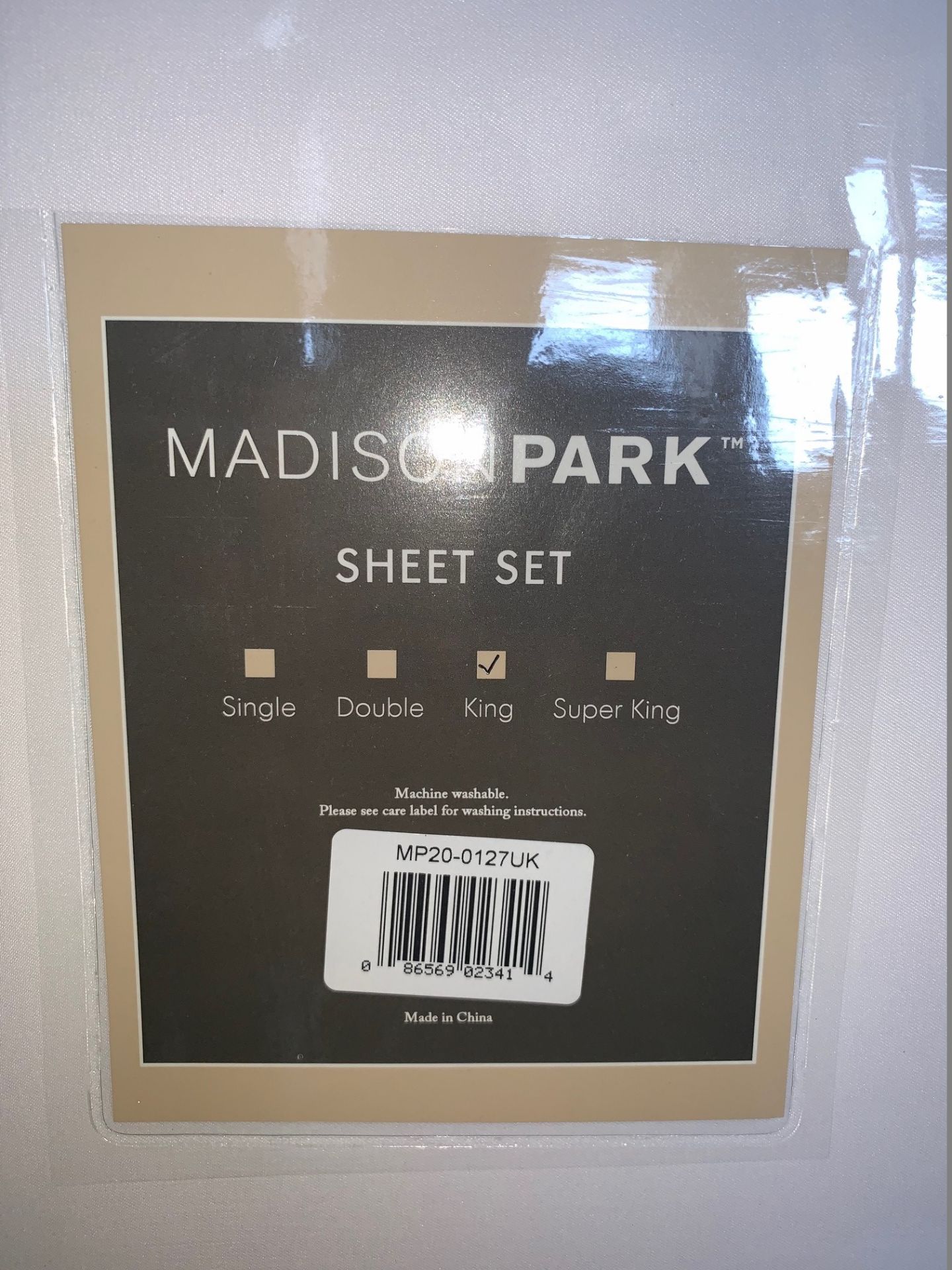 2 x Madison Park King Size Sheet Sets White - Includes Fitted Sheet, Flat Sheet and Pillowcases - - Image 2 of 2