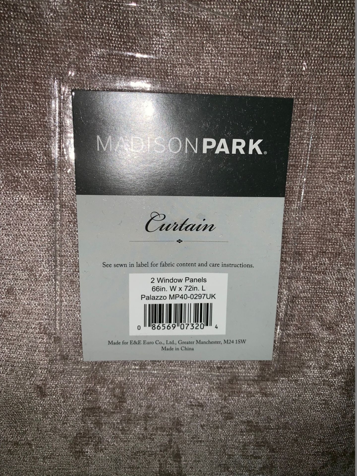 1 x Set of Madison Park Palazzo Chenille Blush Curtains 66x72" - Product Code MP40-0297UK (Brand New - Image 3 of 3