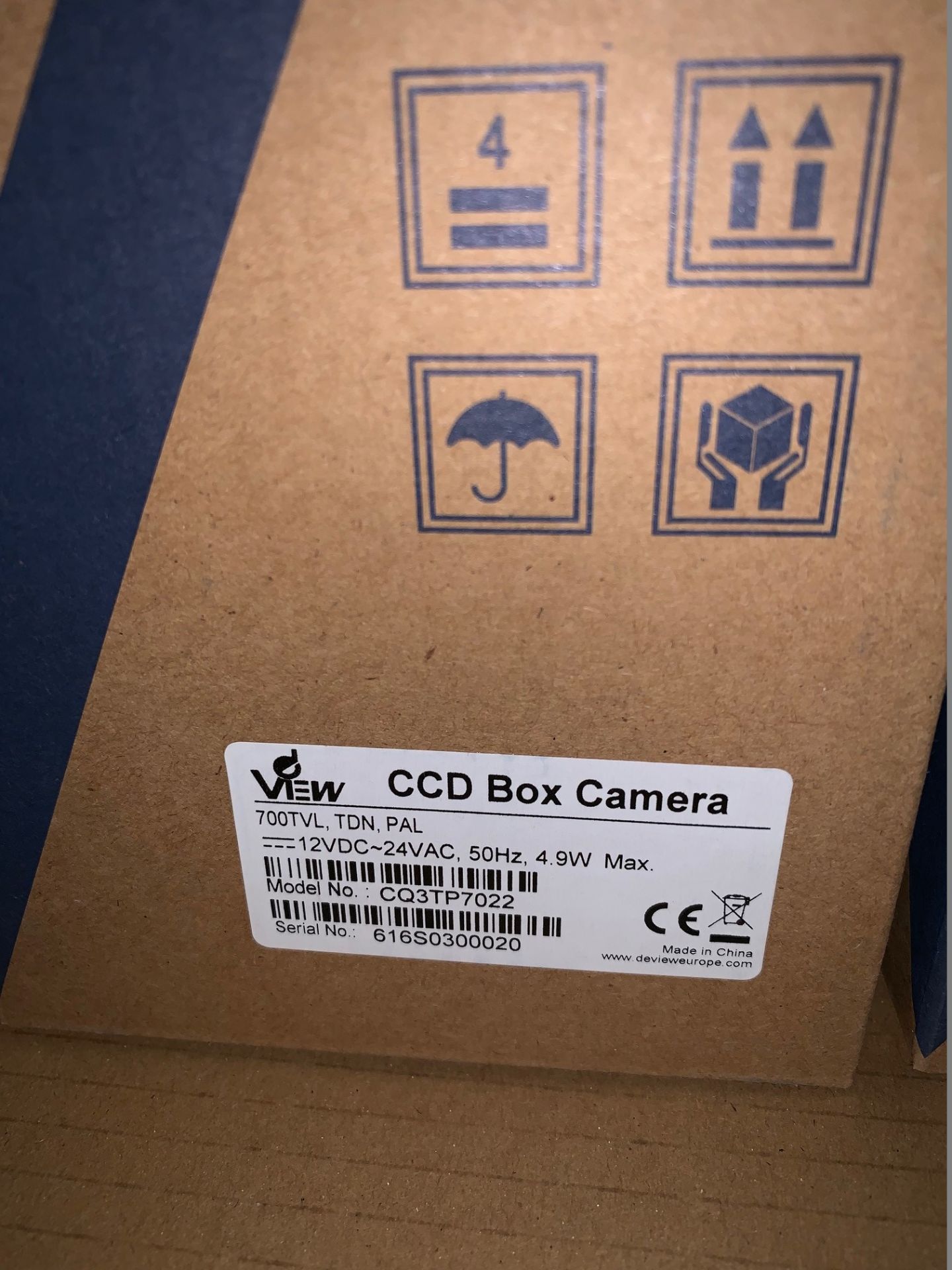 4 x dView CCD Box Cameras - 700TVL. TDN, PAL - Model CQ3TP7022 (Brand New & Boxed) - Image 2 of 3