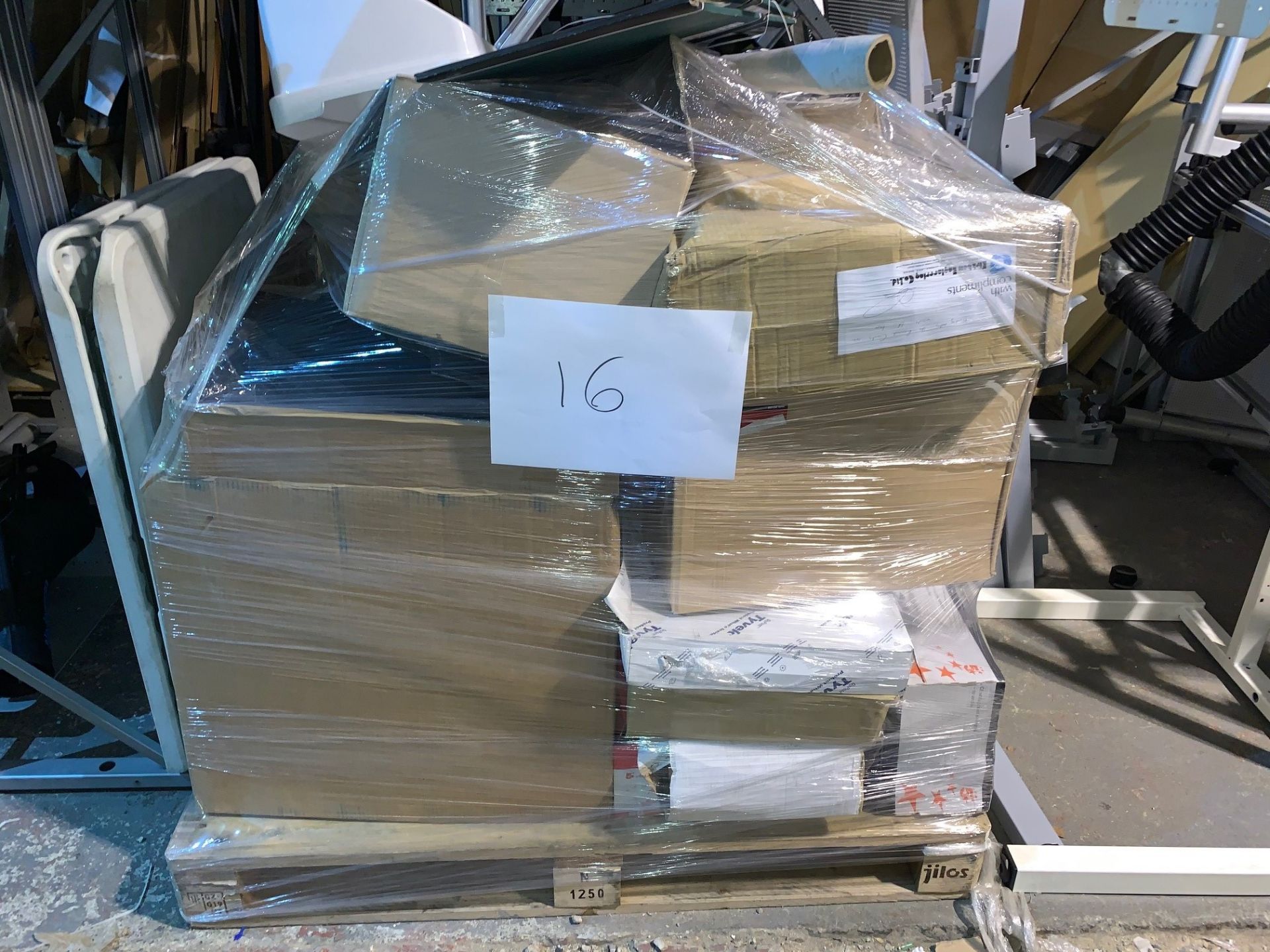 1 x Pallet of Mixed Stock/Stationery Including Hand Scanner, Envelopes, Box Files, Jiffy bags,