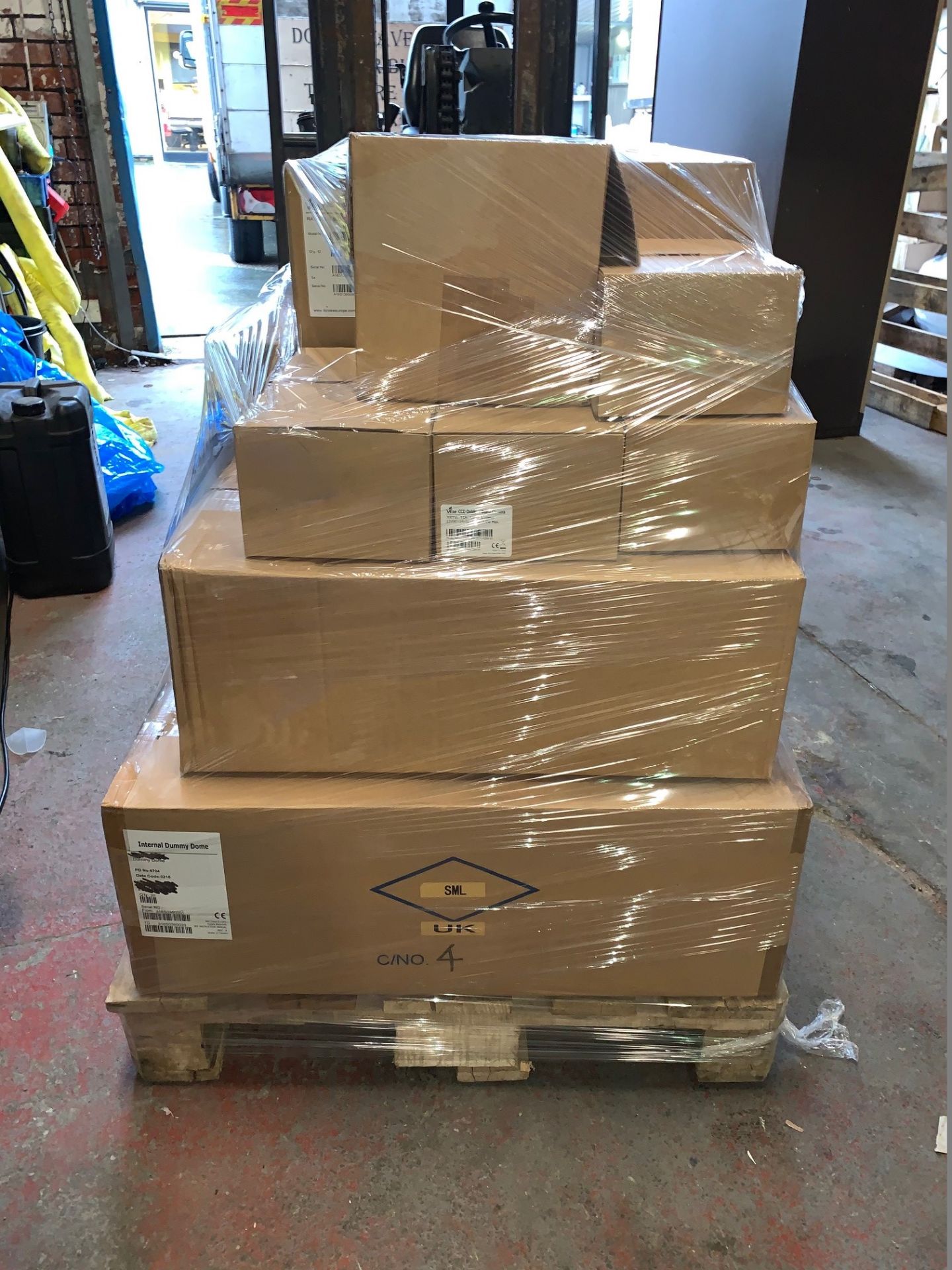 1 x Pallet of Mixed CCTV Equipment Including Dome Cameras, Bullet Cameras, ATM Cameras, Dummy Domes,