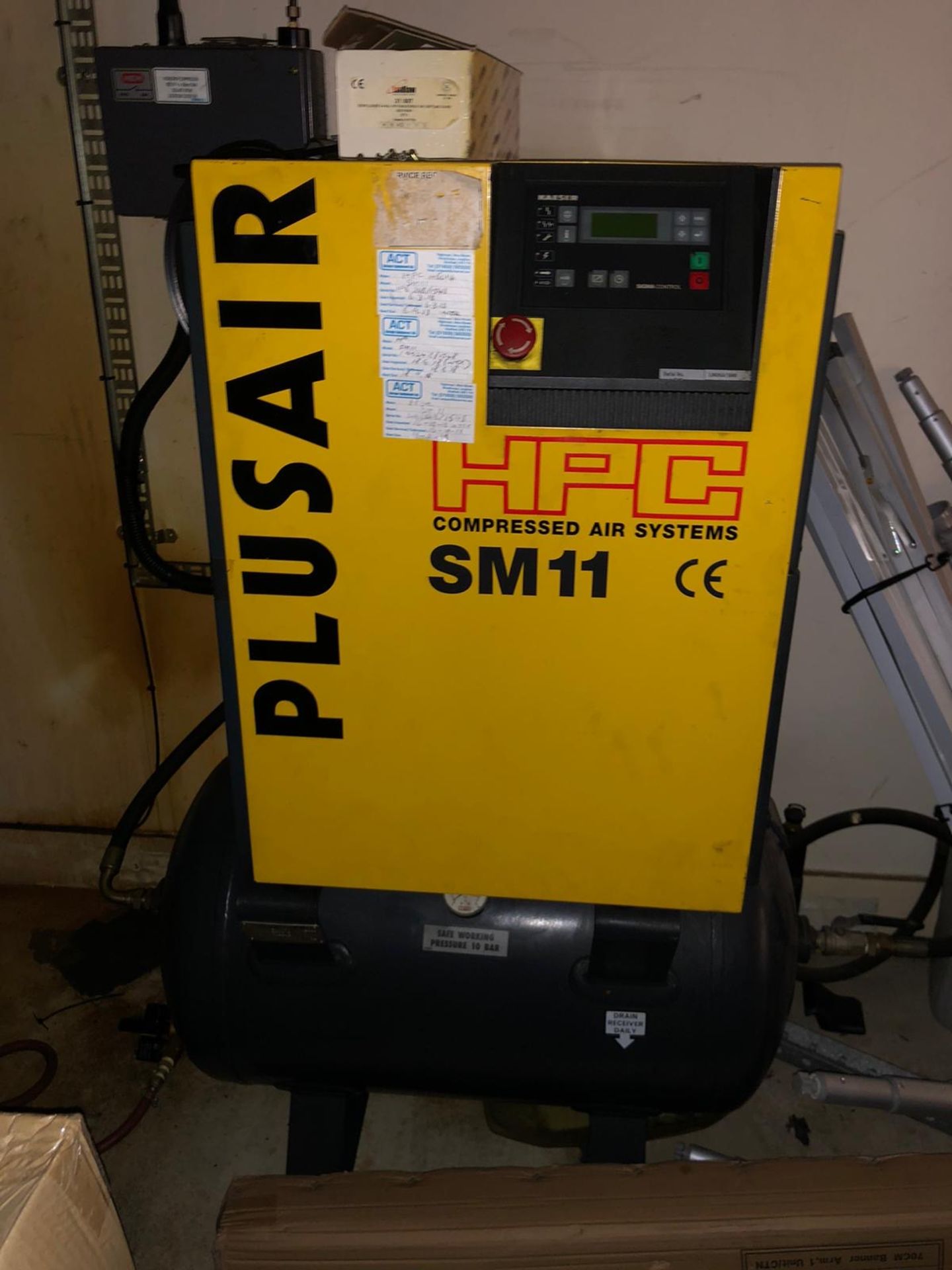 HPC SM11 Screw Air Compressor Inc Tank