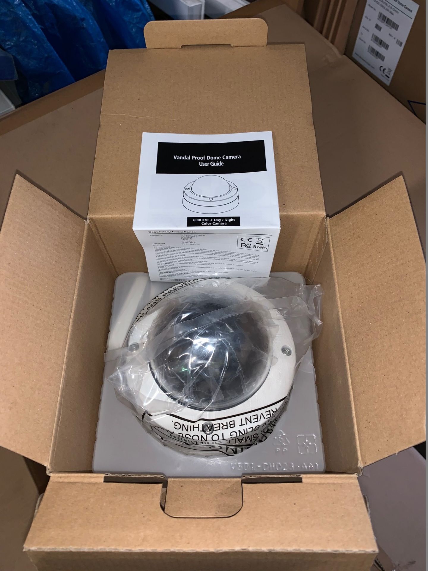 4 x dView Vandal Proof Dome Cameras - 690HTVL, SDN, PAL, 3-9mm, WDR - Model VDM25SPWD3V9 (Brand