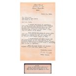 Pablo Casals Letter (copy) addressed to John Bass