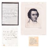 Frederic Chopin LOT 19C Autographed Letter SIGNED