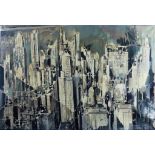 Mystery New York Modern NYC Cityscape Oil Painting