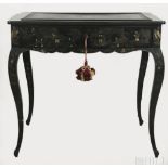 Antique Queen Anne Chinese Lacquered Vanity Desk