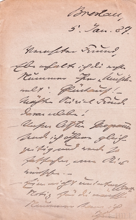 Max Christian Friedrich Bruch SIGNED Letter, Photo - Image 5 of 6