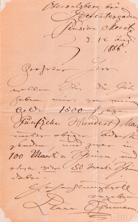 Clara Schumann LOT 19thC Autographed Letter SIGNED - Image 2 of 12