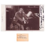 Giacomo Puccini Autographed B&W Photograph SIGNED