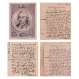 Carl Philipp Emanuel Bach 18thC Autographed Letter
