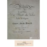 Johann Sebastian Bach 1st Ed Mass in A Major Score