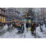 Antoine Blanchard 1910-1988 Parisian Snow Painting