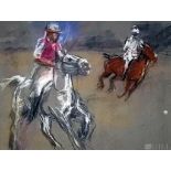 Edmund Pick Morino 1877-1958 Polo Players on Horse