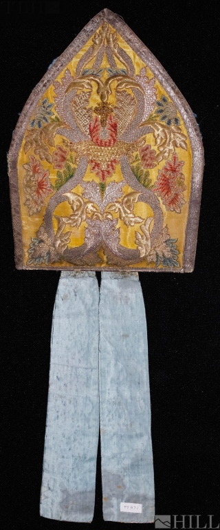 17th Cen. Austrian Brocade Viennese Bishop's Mitre - Image 2 of 3