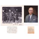 Igor Stravinsky Autographed Photo & Visiting Card