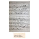 Johann Sebastian Bach 1st Ed Score Canata 4 Voices