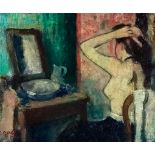 Francois Gall (1912-1987) La Toilette Oil Painting