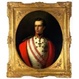 Franz Schrotzberg 19C. Royal Portrait Oil Painting