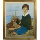 Philippe Noyer Acrylic / Canvas Painting of A Boy