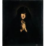 18C Madonna Portrait Painting manner Carlo Dolci