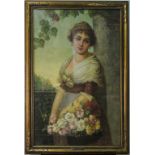 Karl Kaufmann 1843-1901 Austrian Portrait Painting