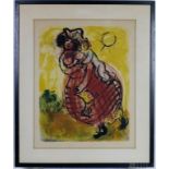 Marc Chagall Paysanne Mex. Couleur Amour Collotype