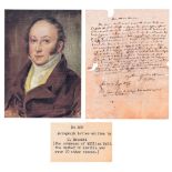 Gioacchino Rossini 19C Autographed Letter w/ Photo