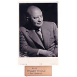 Paul Hindemith Composer Autographed B&W Photograph