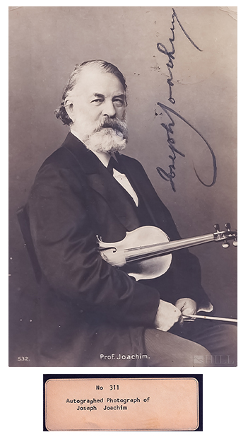 Joseph Joachim 19thC Autographed Photograph SIGNED