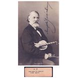 Joseph Joachim 19thC Autographed Photograph SIGNED