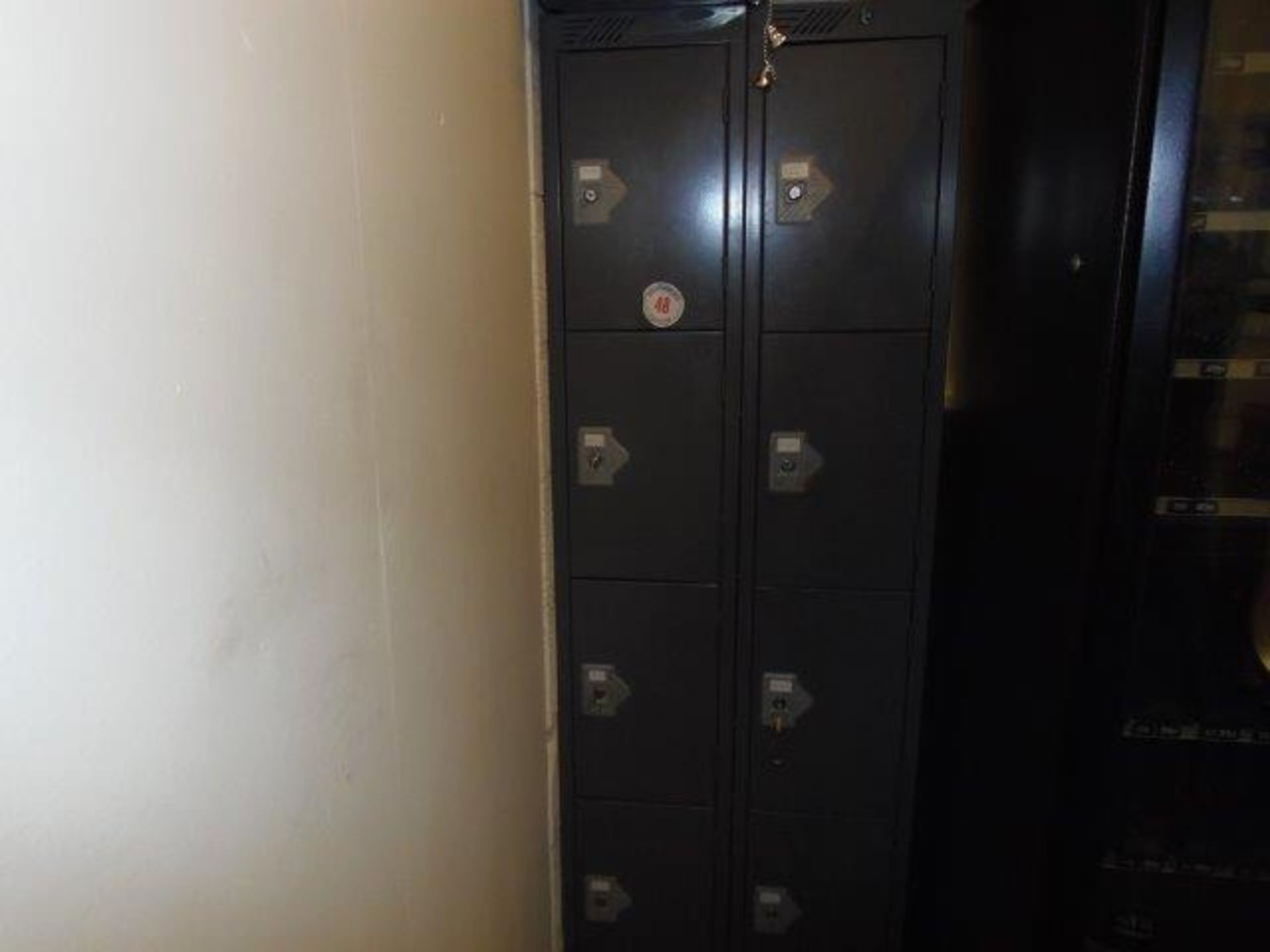 2 no. banks of 4 lockers