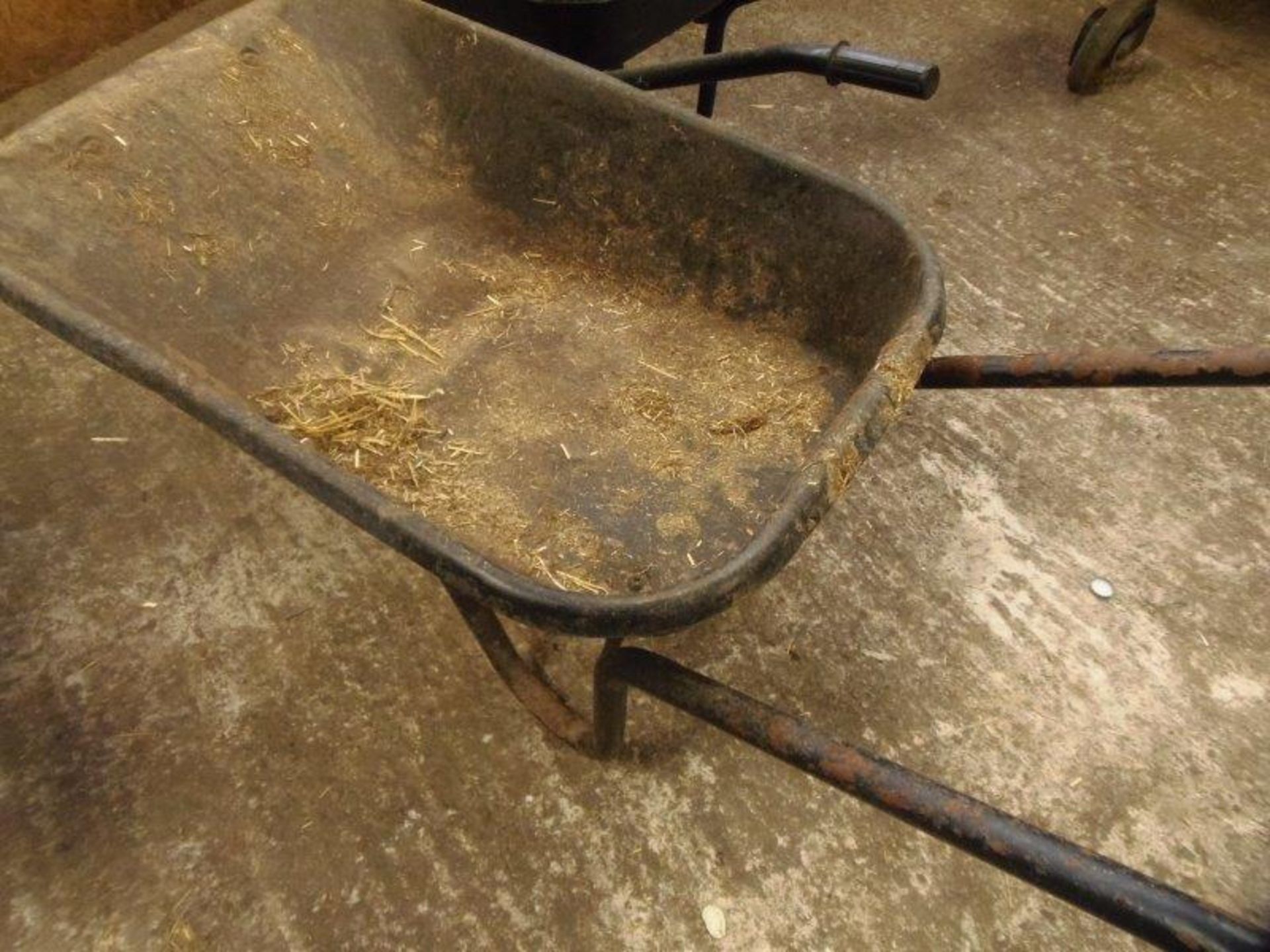 Metal wheelbarrow