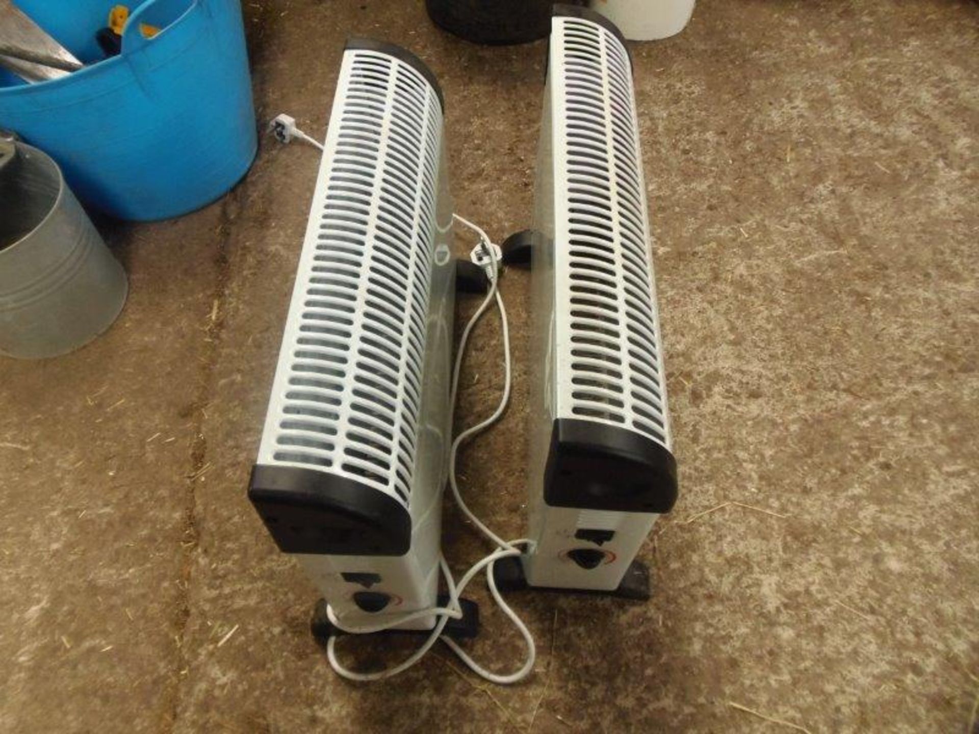 2 x electric convector heaters