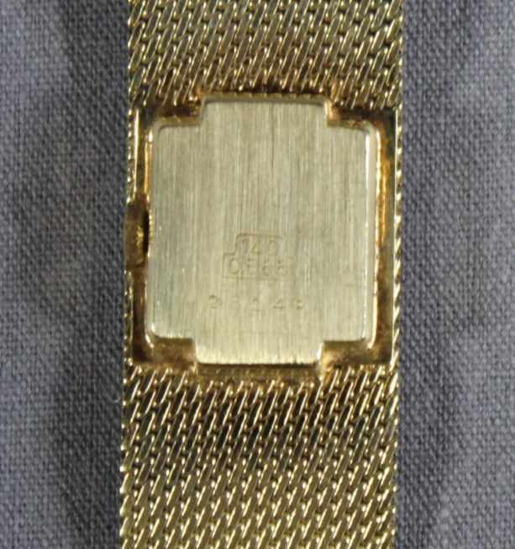 1 Damen-Armbanduhr der Marke "Condor 80", 14kt.Gg (585/000), Lünette besetzt mit 20 kleinen - Image 2 of 2