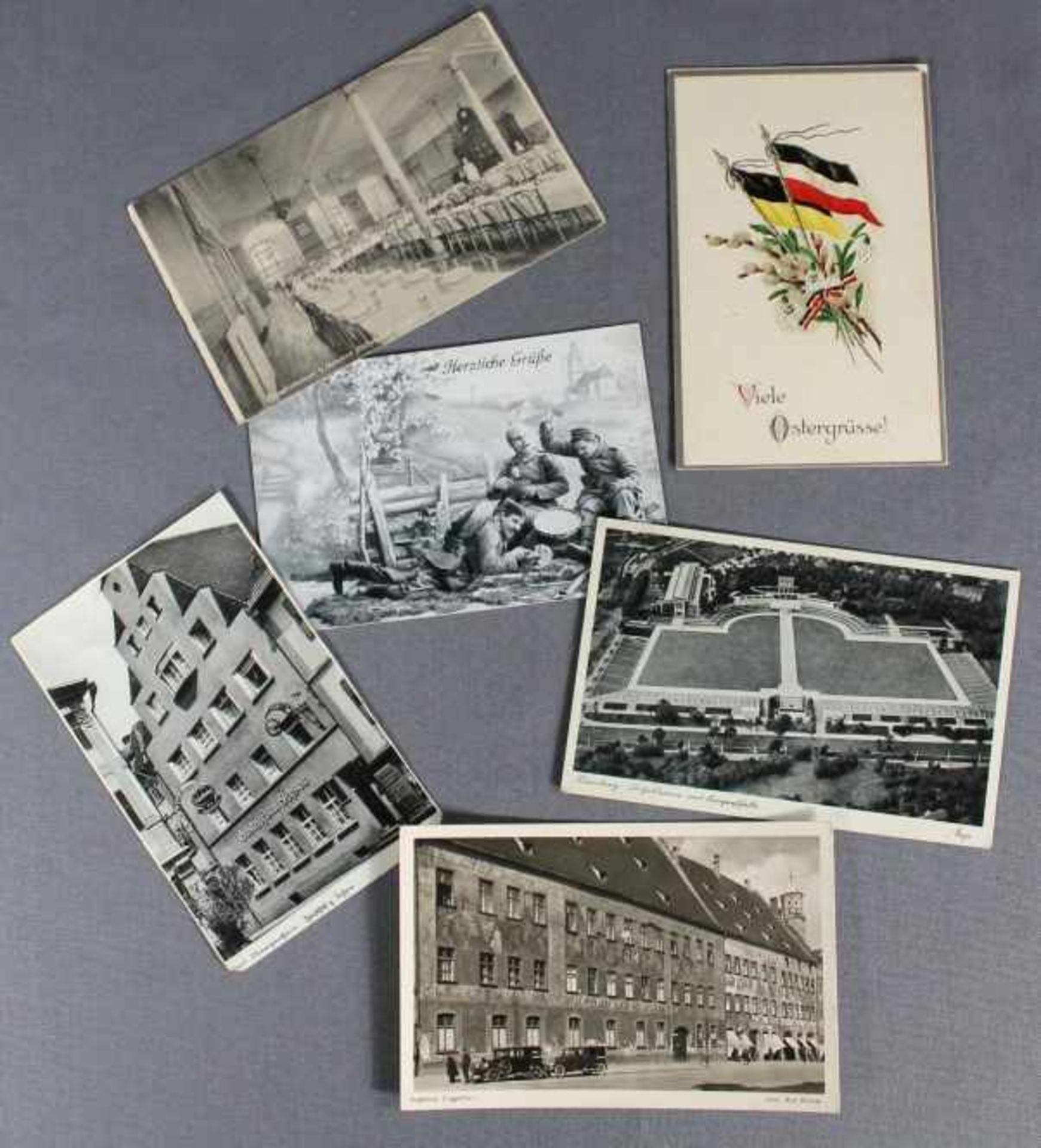 1 Album mit ca. 80 alten Ansichtskarten aus Deutschland, meist Topographie, unterschiedliche