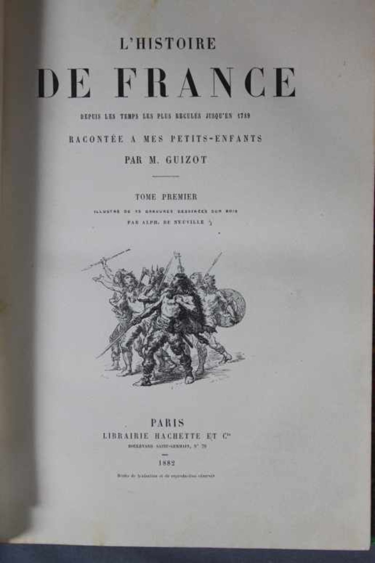 4 alte Bände (1-4) in französischer Sprache "L´Histoire de France depuis les temps les plus - Bild 2 aus 2