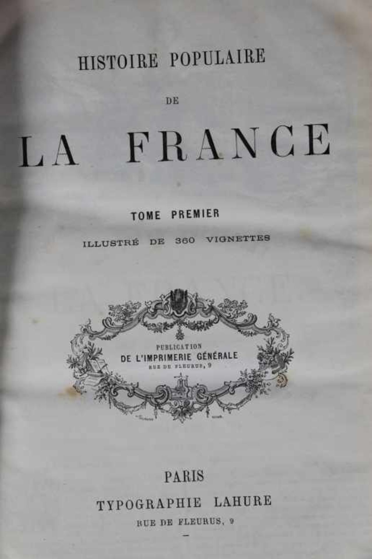 2 alte Bände in französischer Sprache "Histoire Populaire de la France und Histoire de la Revolution - Image 2 of 4