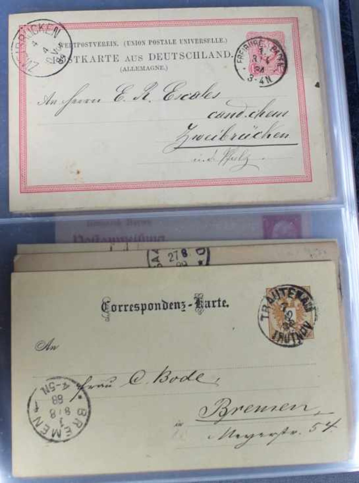 1 Album mit ca. 80 Ganzsachen aus Bayern, einige Bildpostkarten, Anfang 20. Jhd. und 3. Reich, - Bild 2 aus 6