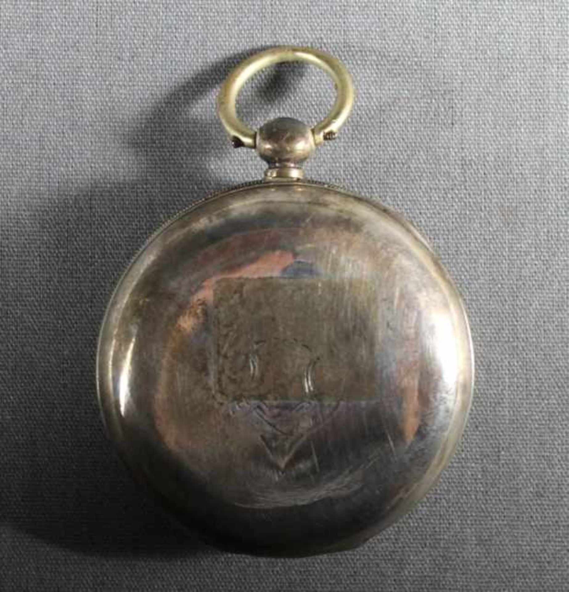 1 Taschenuhr Silber, diverse Punzen "A.W.W.Co Waltham Mass.", Gehäusenrückseite mit - Bild 2 aus 4