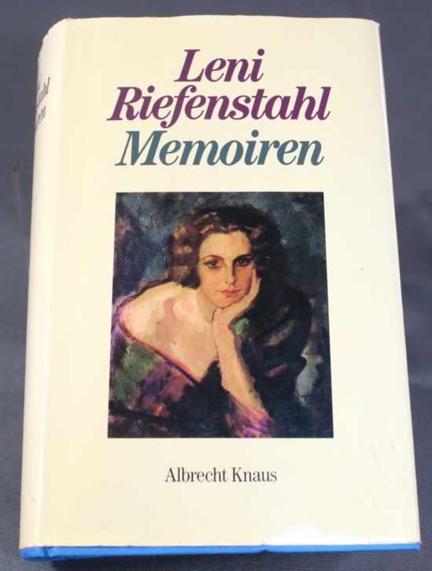 1 Band "Leni Riefenstahl Memoiren", mit original Widmung von Leni Riefenstahl, Albrecht Knaus Verlag