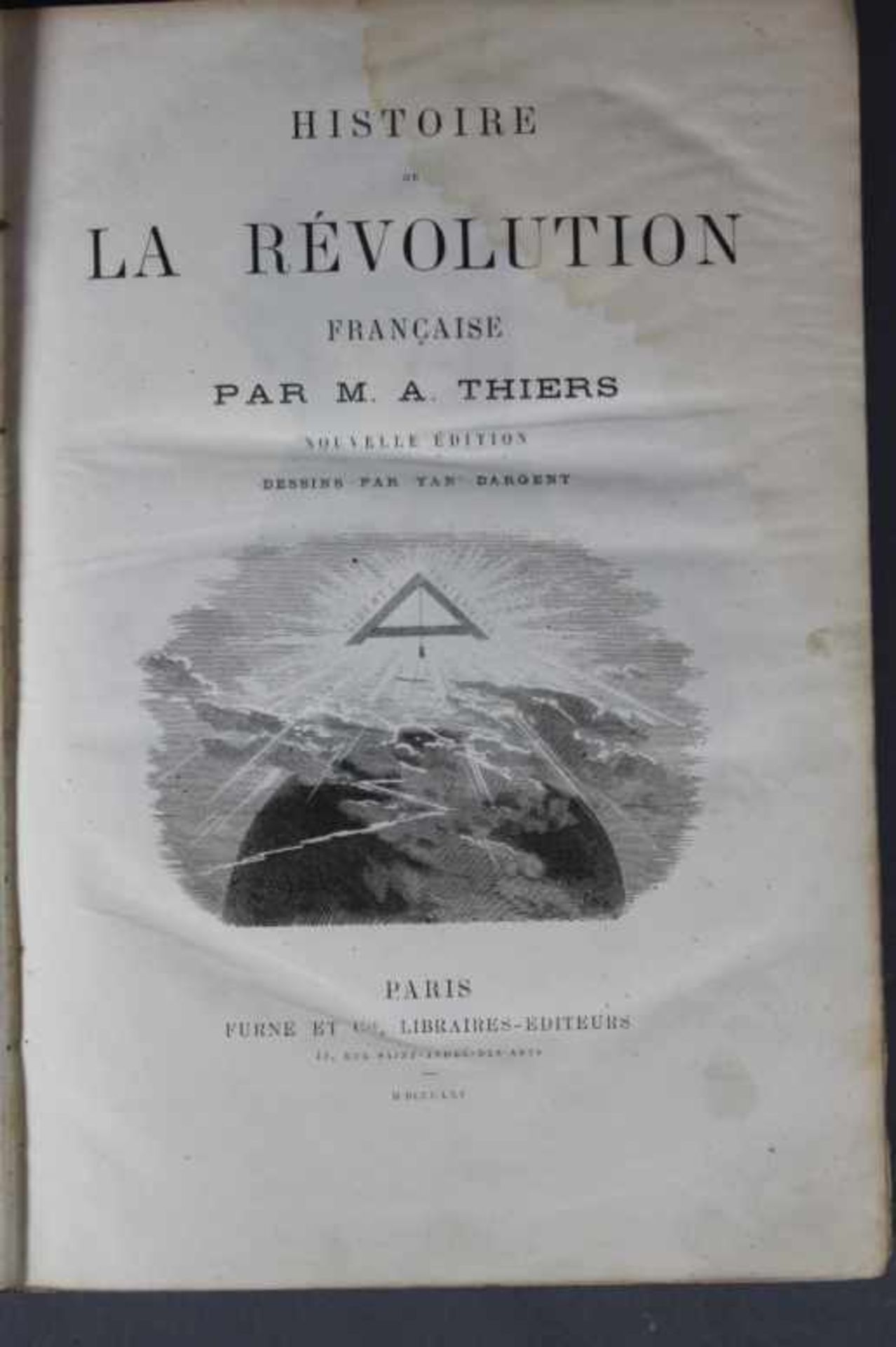 2 alte Bände in französischer Sprache "Histoire Populaire de la France und Histoire de la Revolution - Bild 4 aus 4