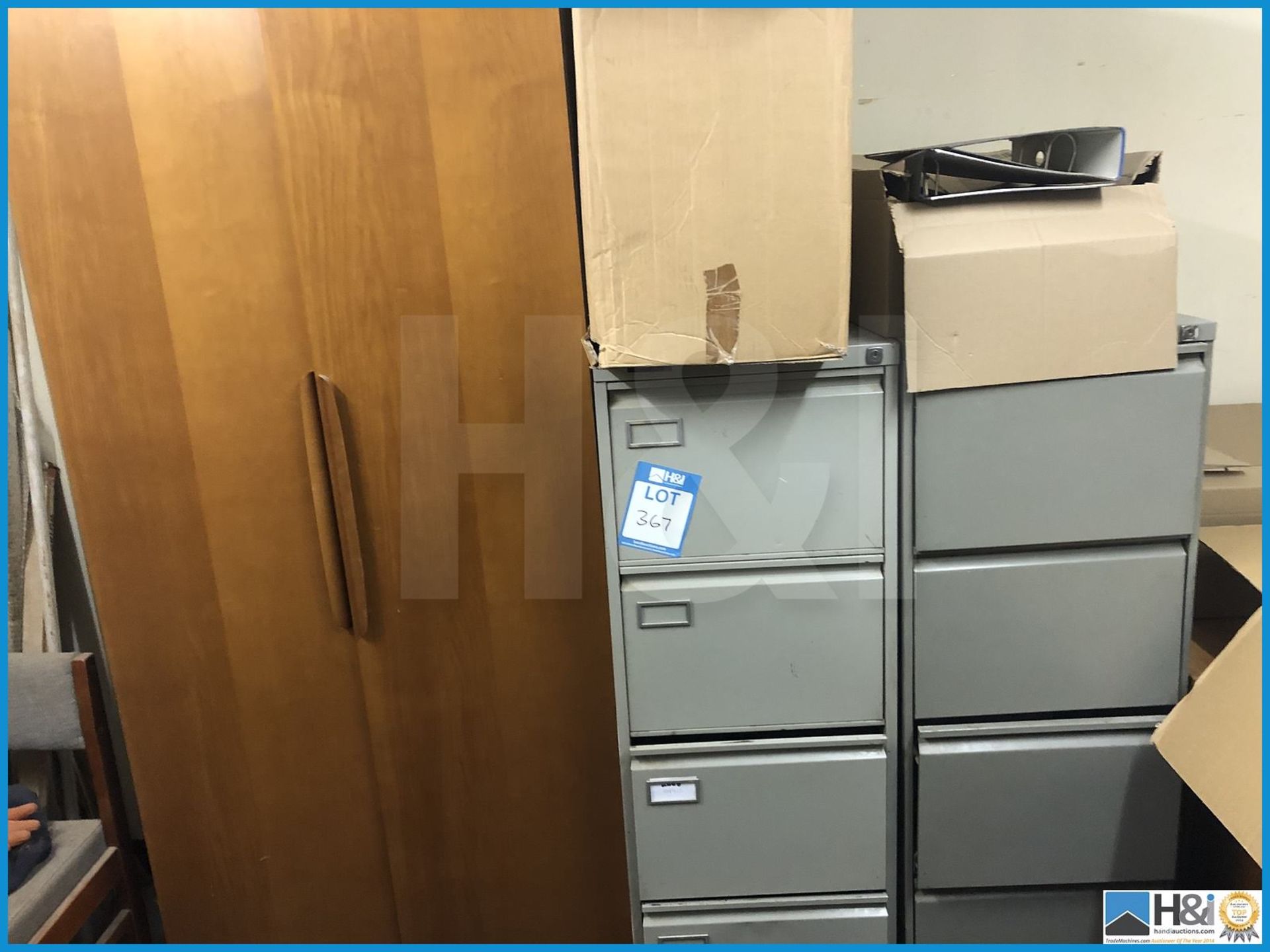 2 X metal filing cabinets