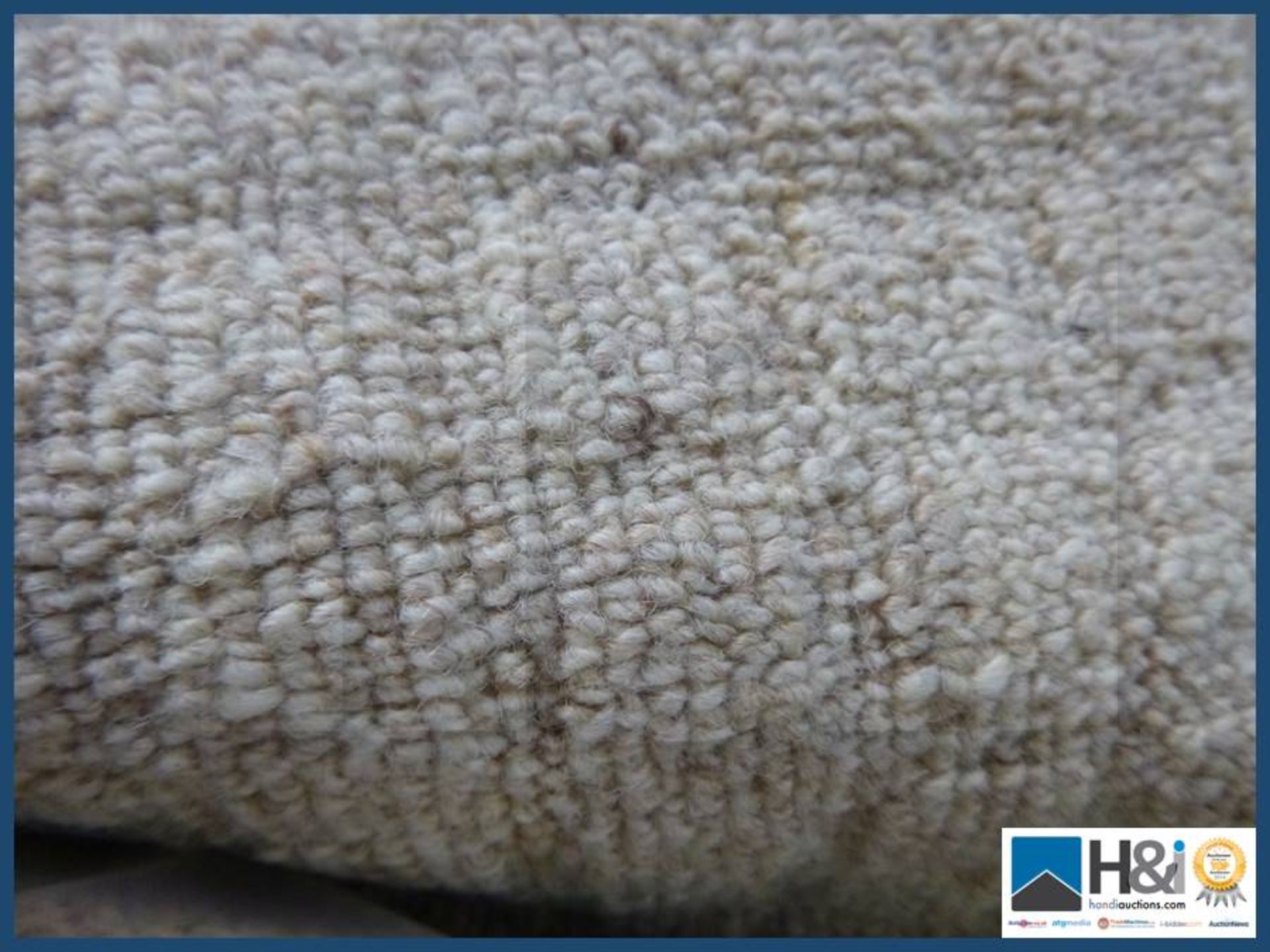 Approx 4m X 3.8 m Colour Almond100 % wool. RRP GBP 25 per meter.