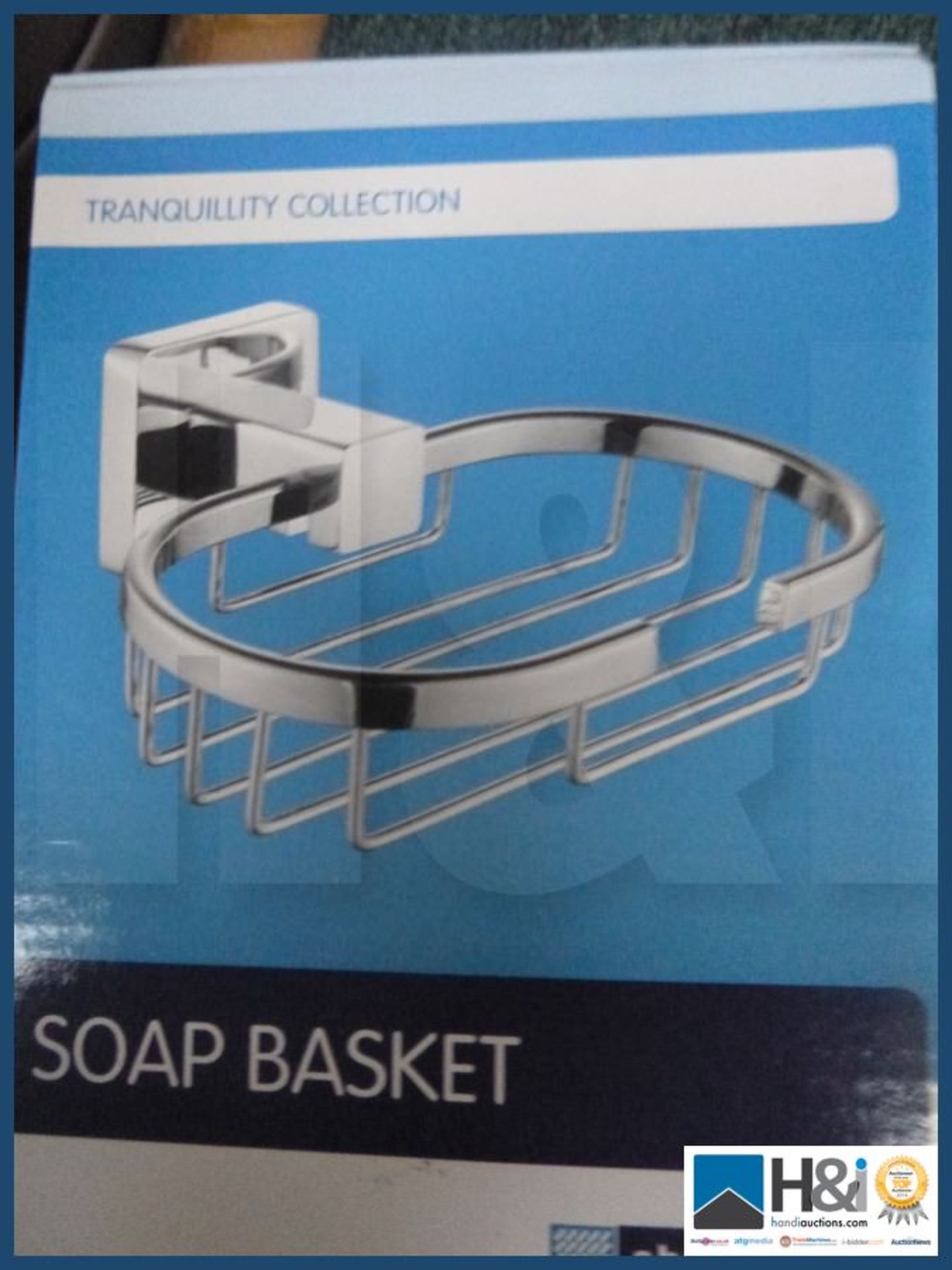 Showerdrape Tranquility collection soap basket Chrome finish RRP 20 GBP.