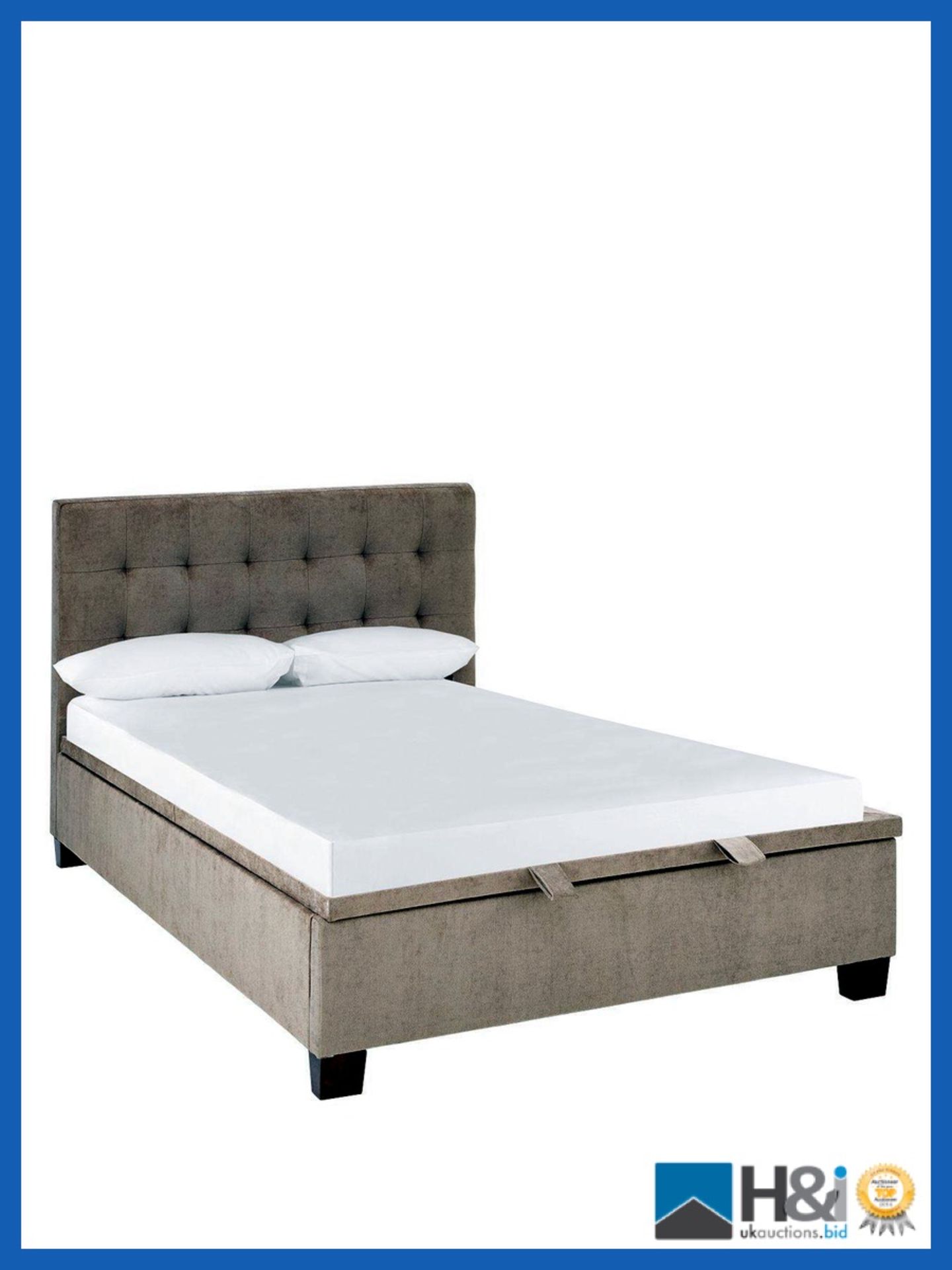 BOXED GRADE *A* ITEM ABIGAIL KING LIFT-UP BED [MINK] 110x155x216CM RRP:GBP 838.0