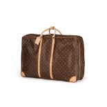 Vuitton - valise souple Sirius 70 en toile enduite Monogram et cuir naturel - 49x70 cm /