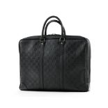 Vuitton - sac Porte-documents en cuir damier noir infini - housse - 30x41 cm /